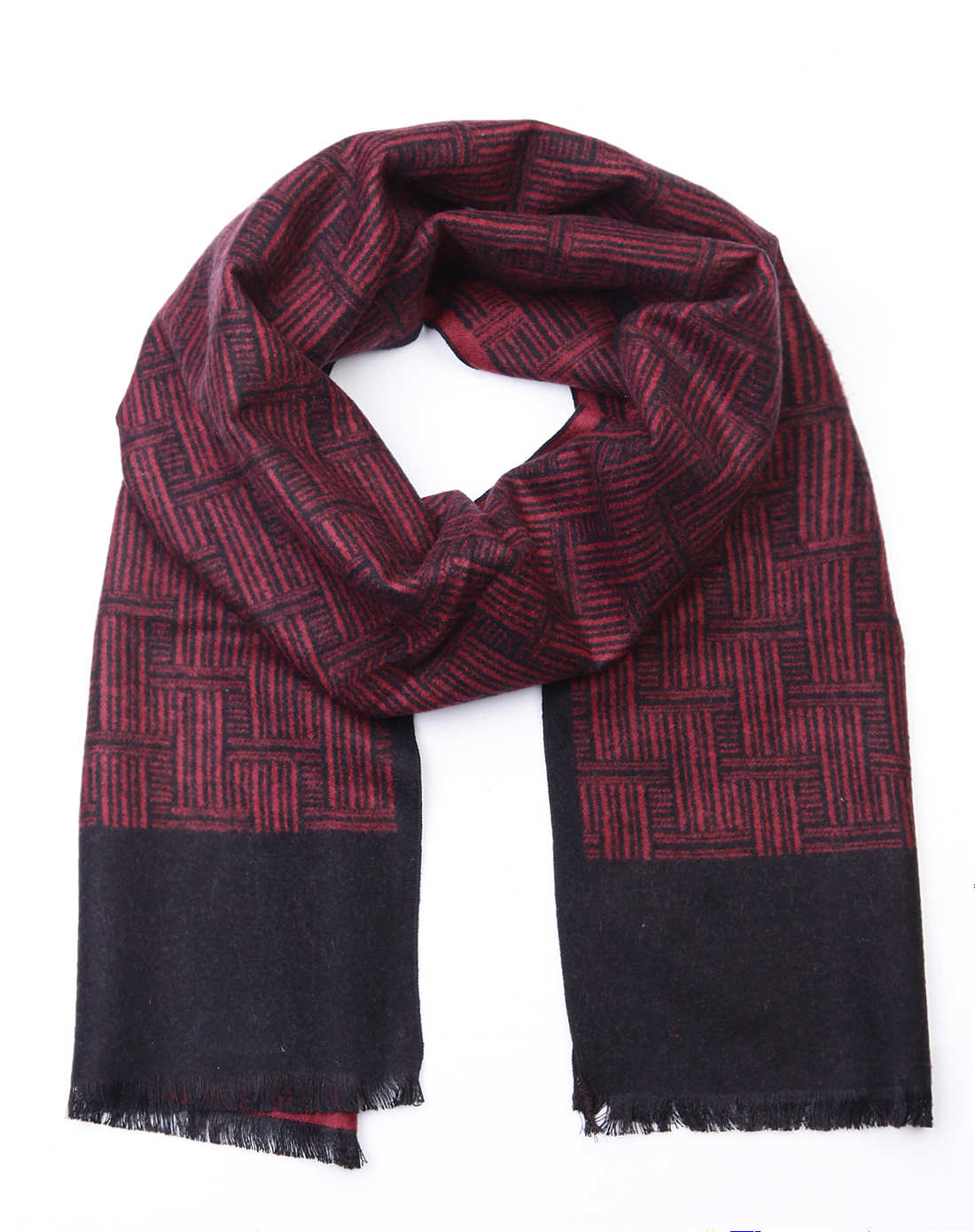 男士纯桑蚕丝保暖加厚围巾