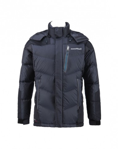 男士深灰色700fp风帽羽绒服