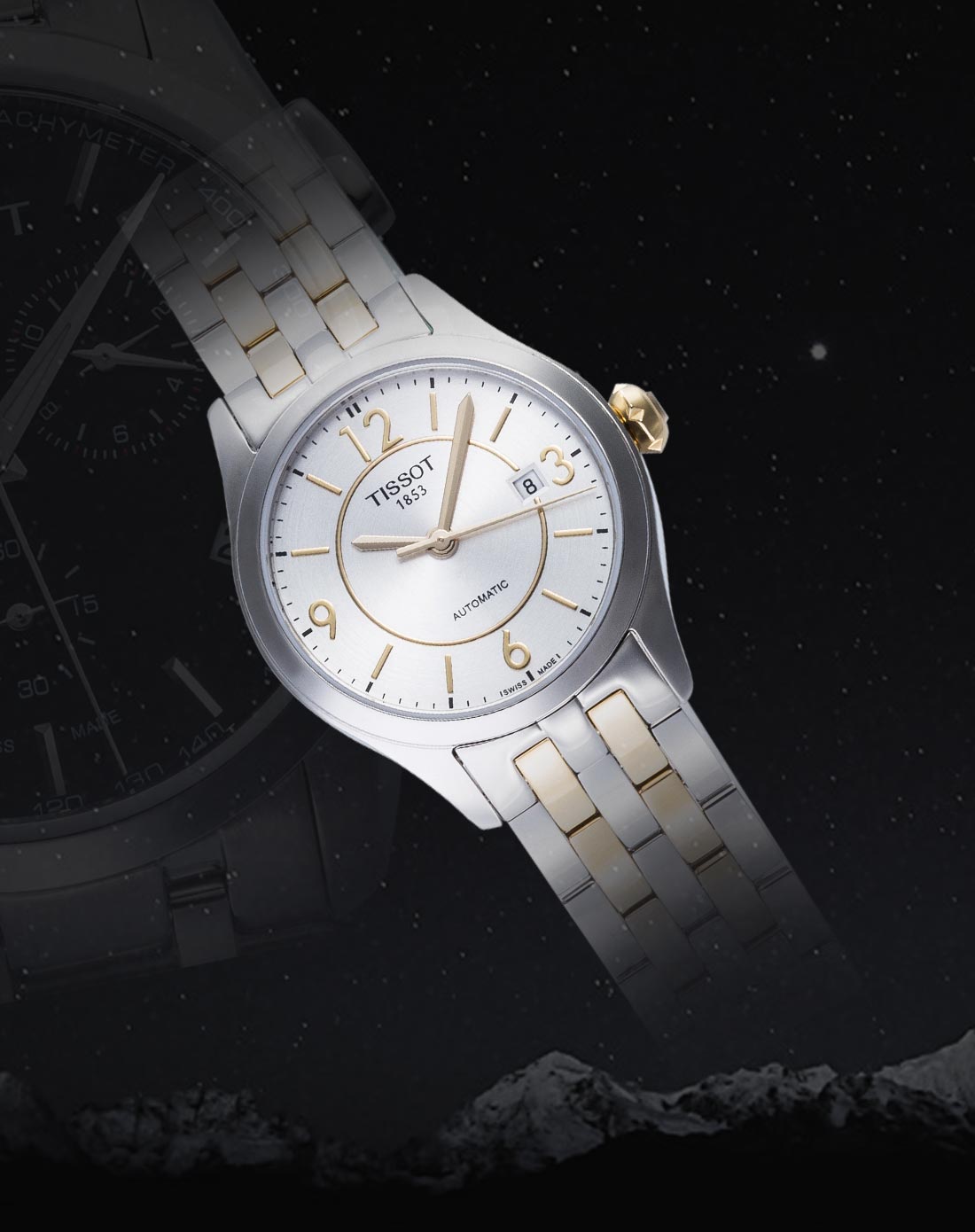 天梭tissot 唯意系列机械女表 t038.007.22.037.00