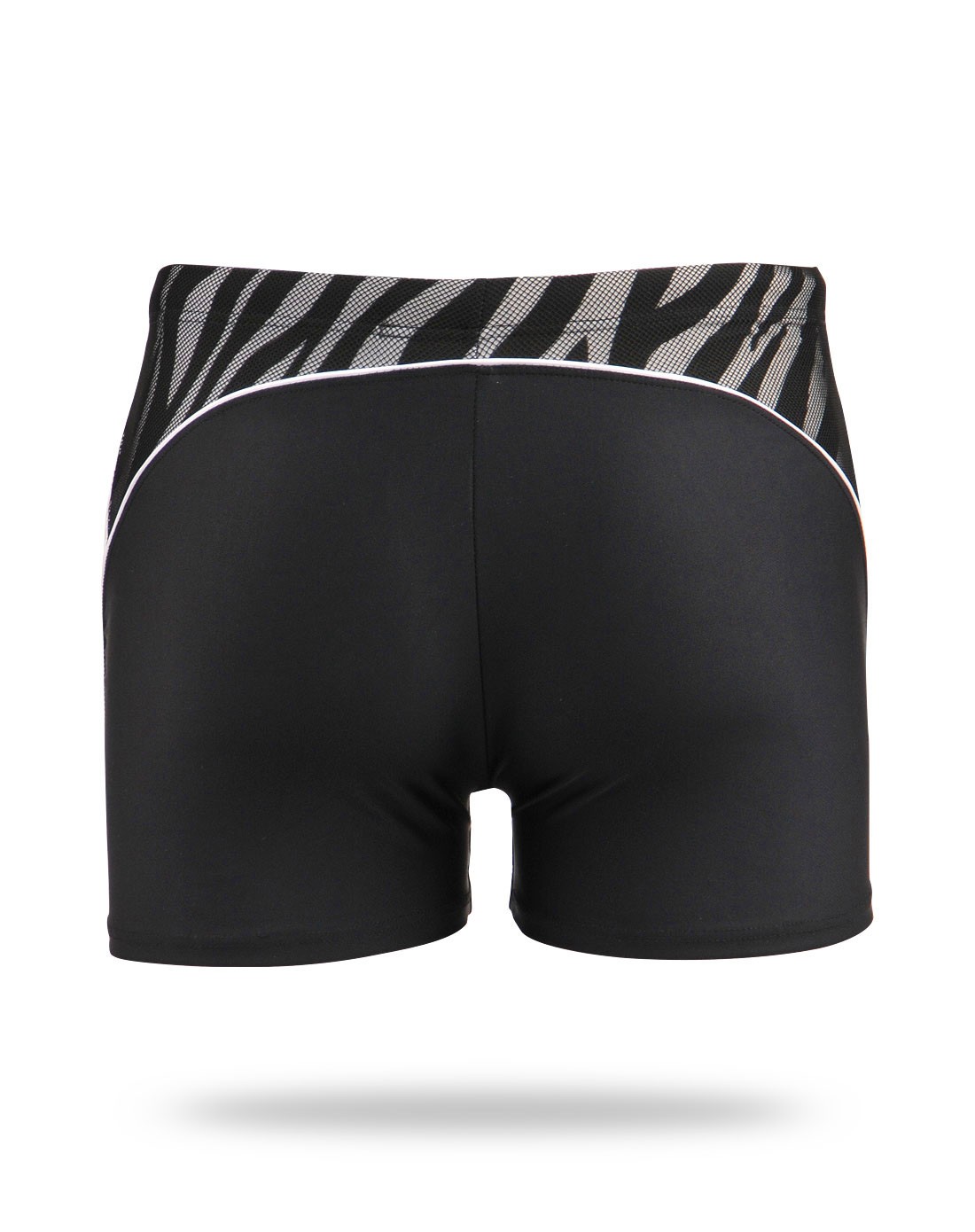 男士优雅绅士黑色平角泳裤