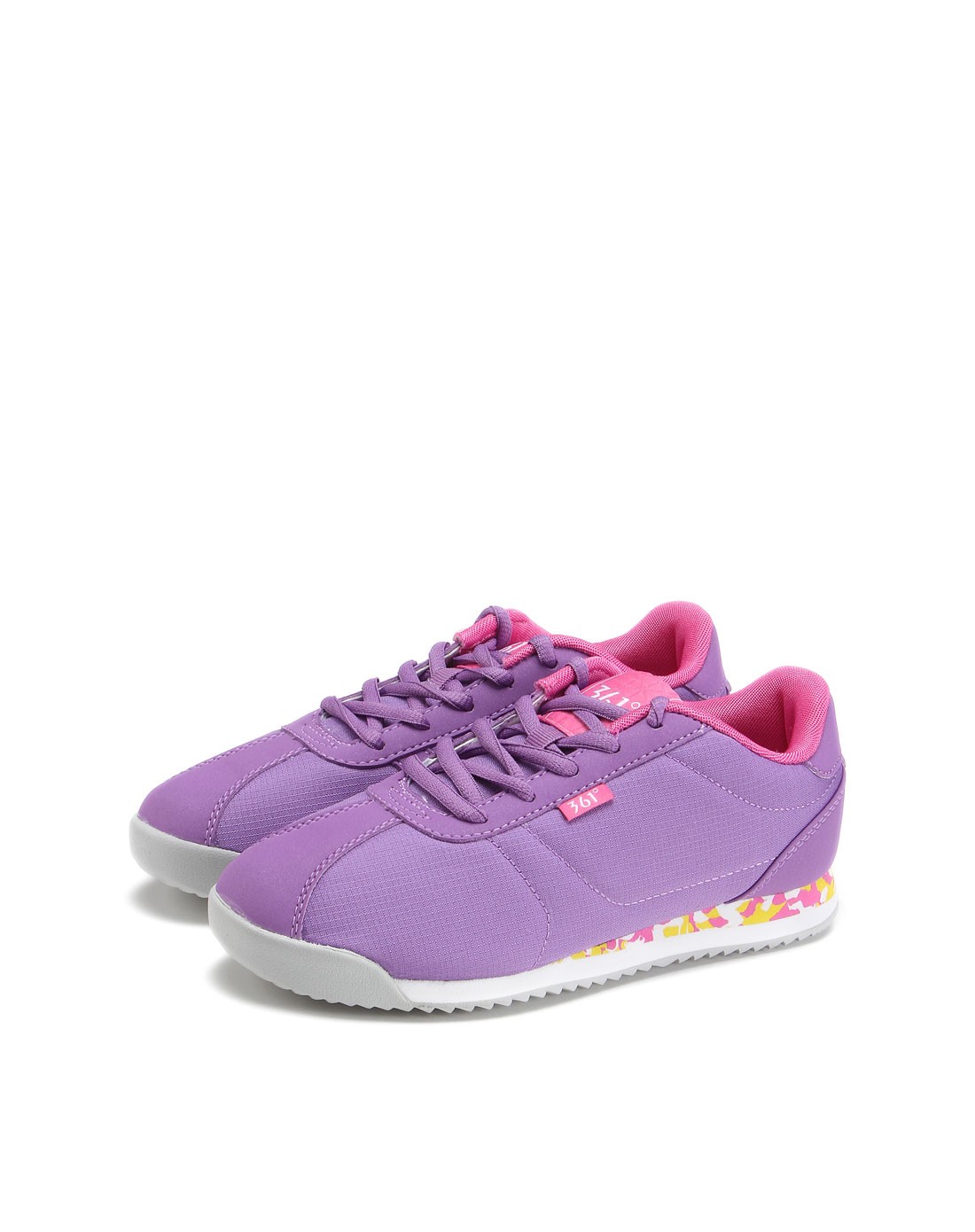 女款深紫色休闲鞋 简约百搭防滑