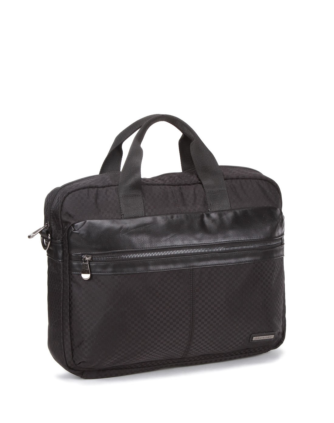 黑色经典格纹电脑两用包