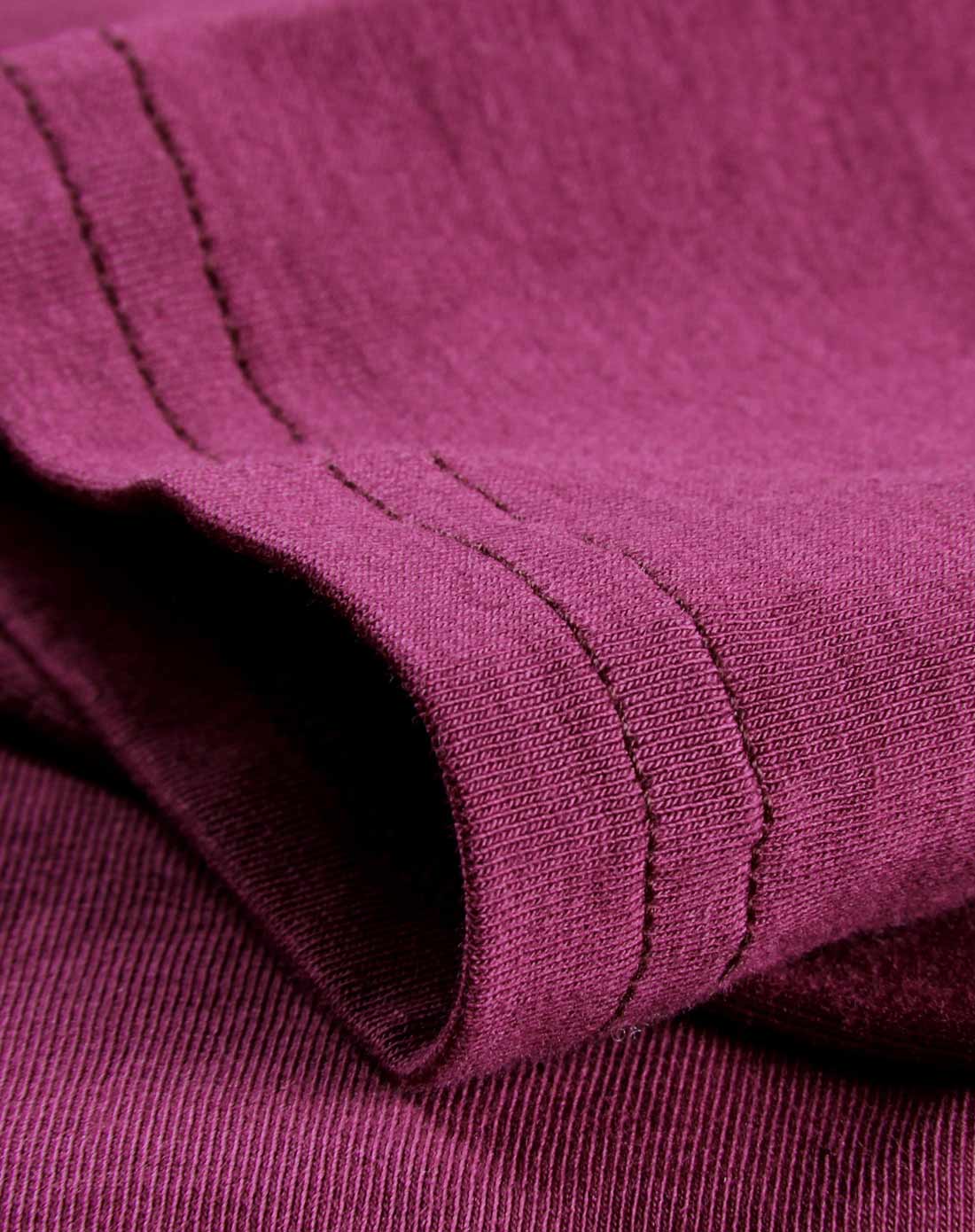 玫紫气质百搭针织长袖连衣裙