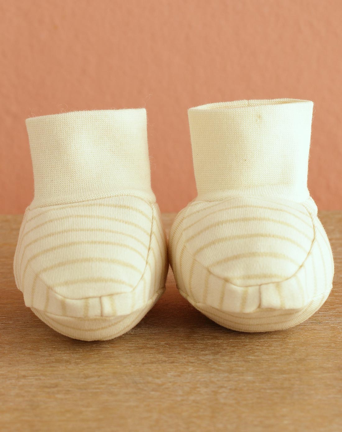 中性宽绿条双面布脚套