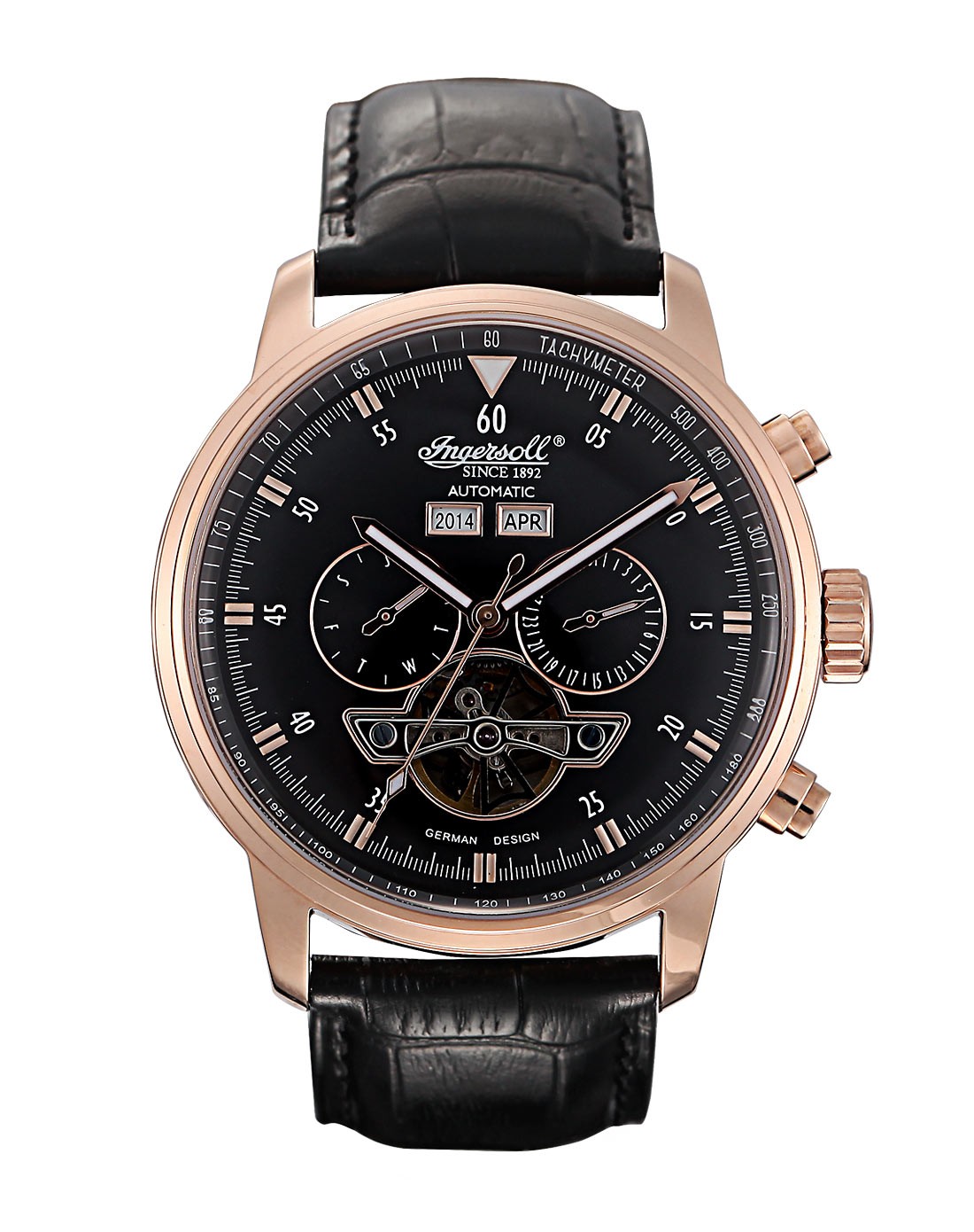 德国设计 英格索尔ingersoll 商务休闲男款机械表