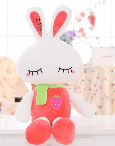 huluhulu 【新款】超柔草莓兔—红色—65cm