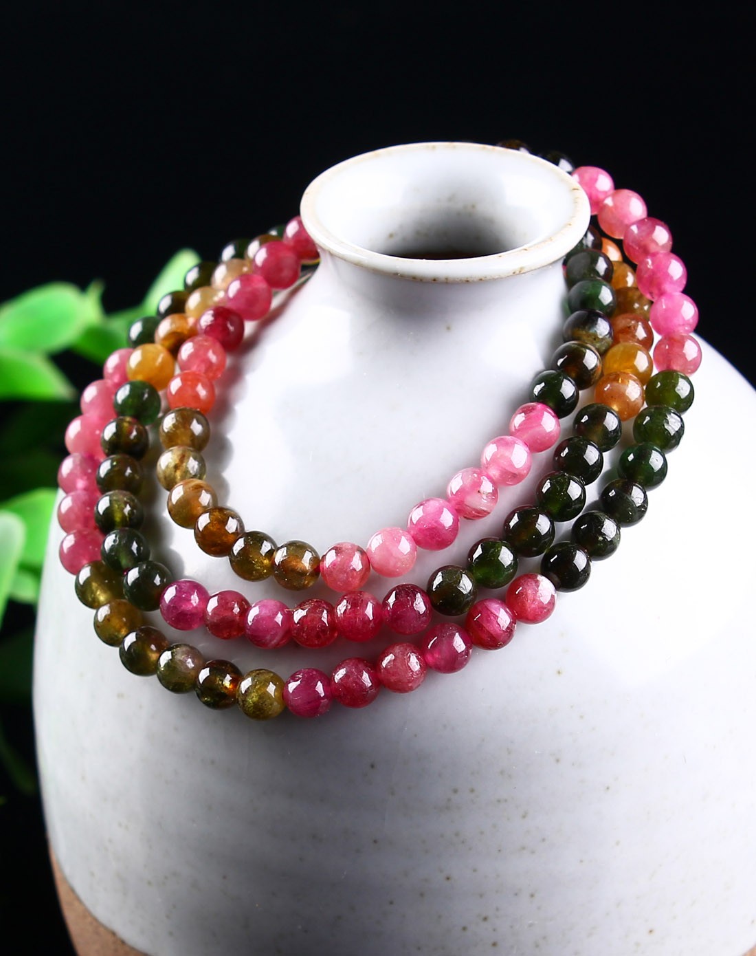 辟邪系列 天然碧玺串珠手链 附证书