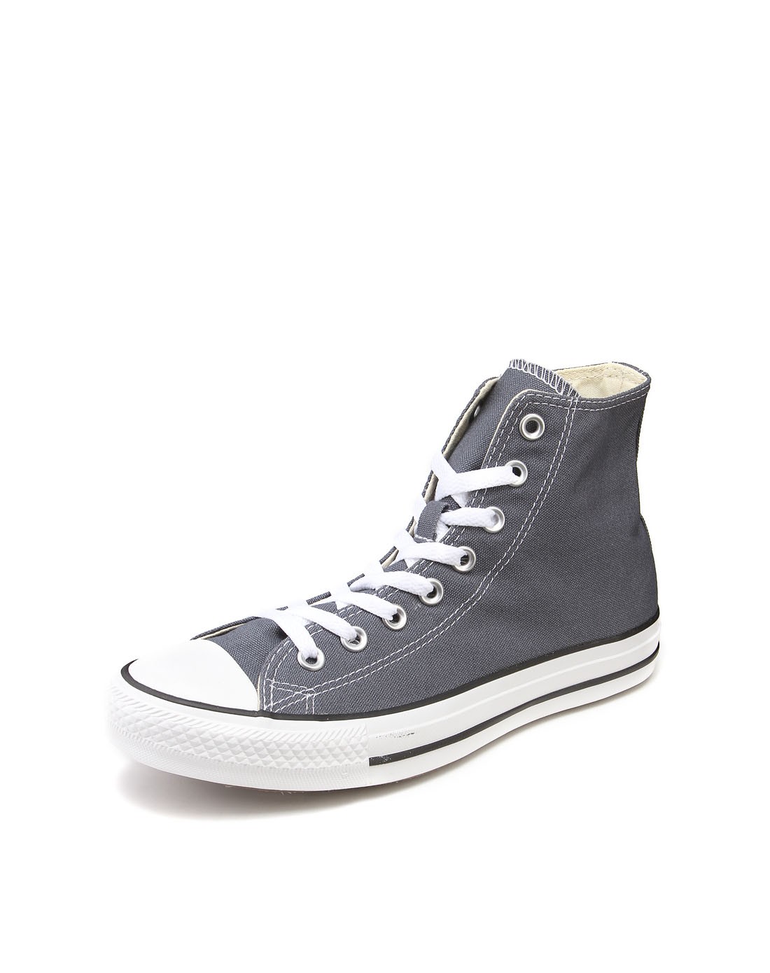 匡威converse男女中性款深灰色高帮帆布鞋 简约百搭cs144795_唯品会