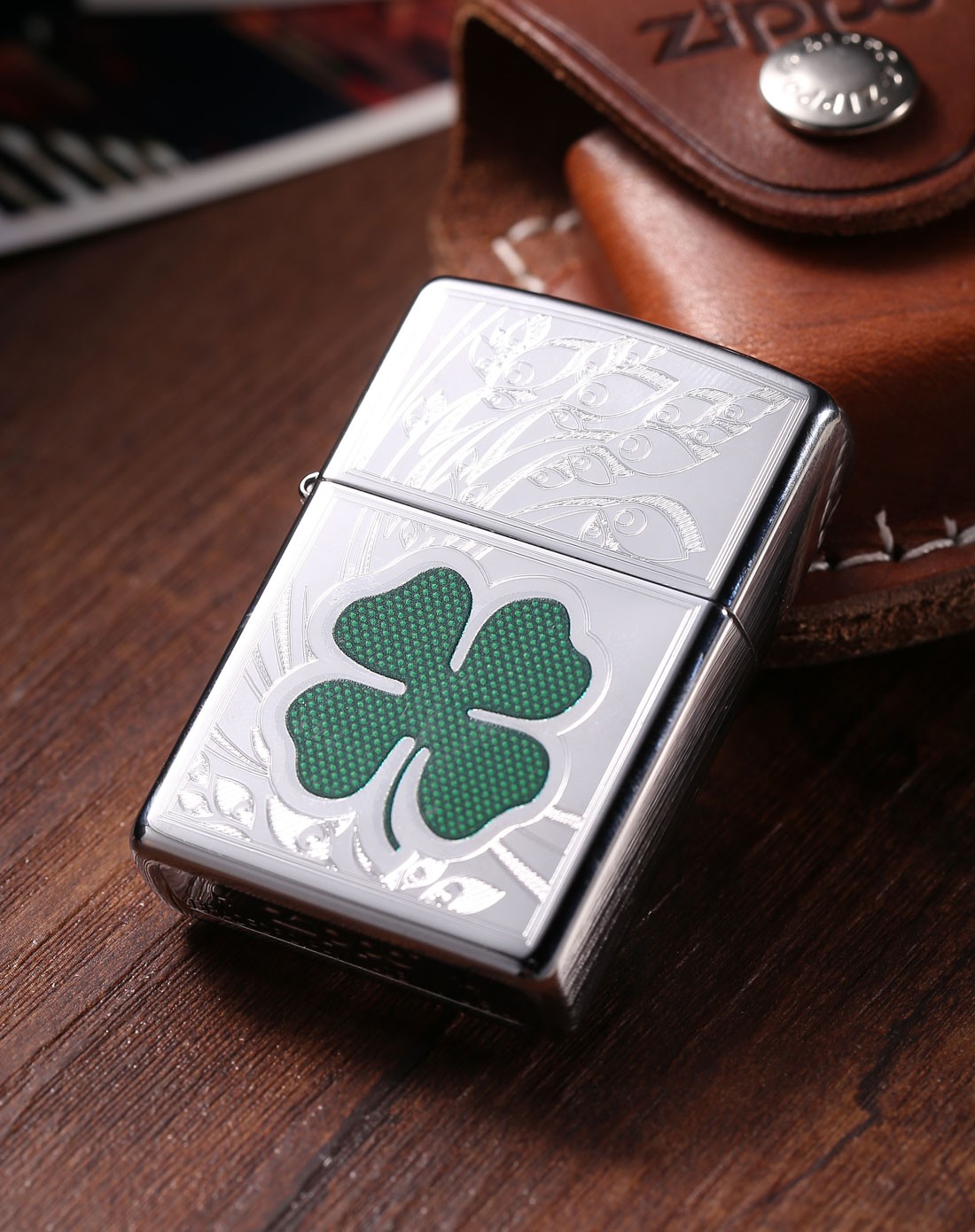 芝宝zippo打火机移动端专场-爱尔兰四叶草