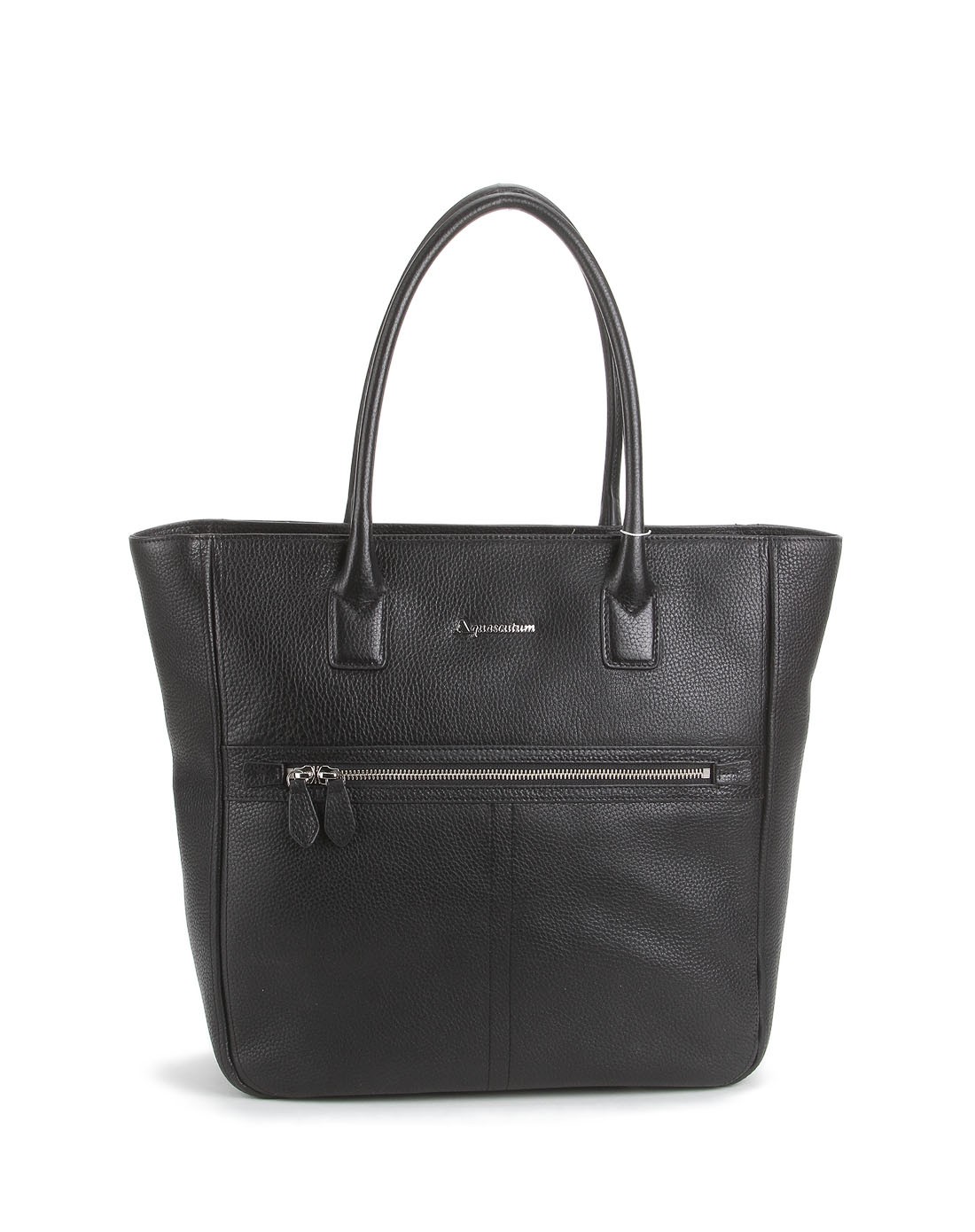 aquascutum雅格狮丹轻奢皮具专场男款黑色时尚绅士百搭公文包gh570l-h