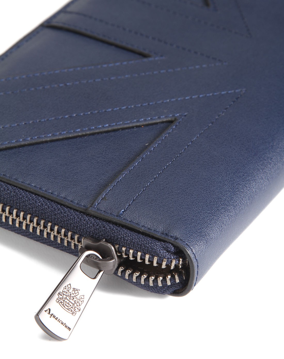 aquascutum雅格狮丹轻奢皮具专场男款蓝色大方百搭实用钱包gw490l