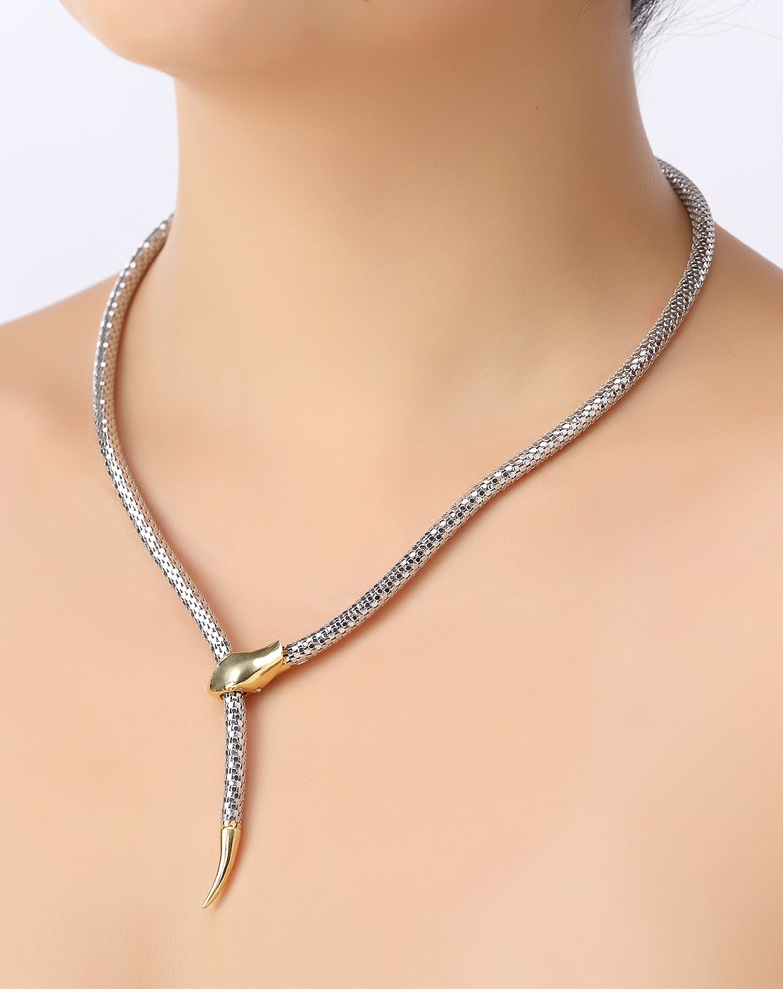 s925bella贝拉系列蛇形项链50cm