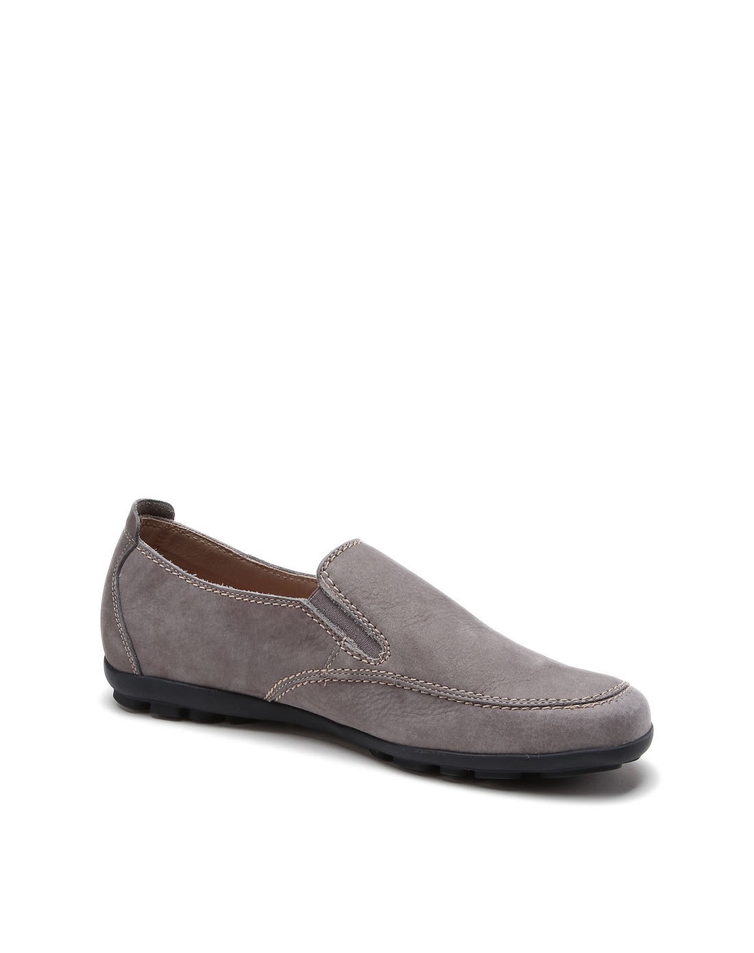 男款灰色牛磨砂皮休闲皮鞋