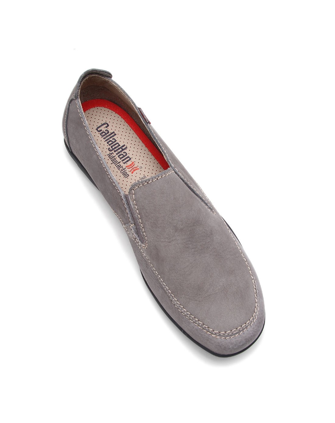 男款灰色牛磨砂皮休闲皮鞋