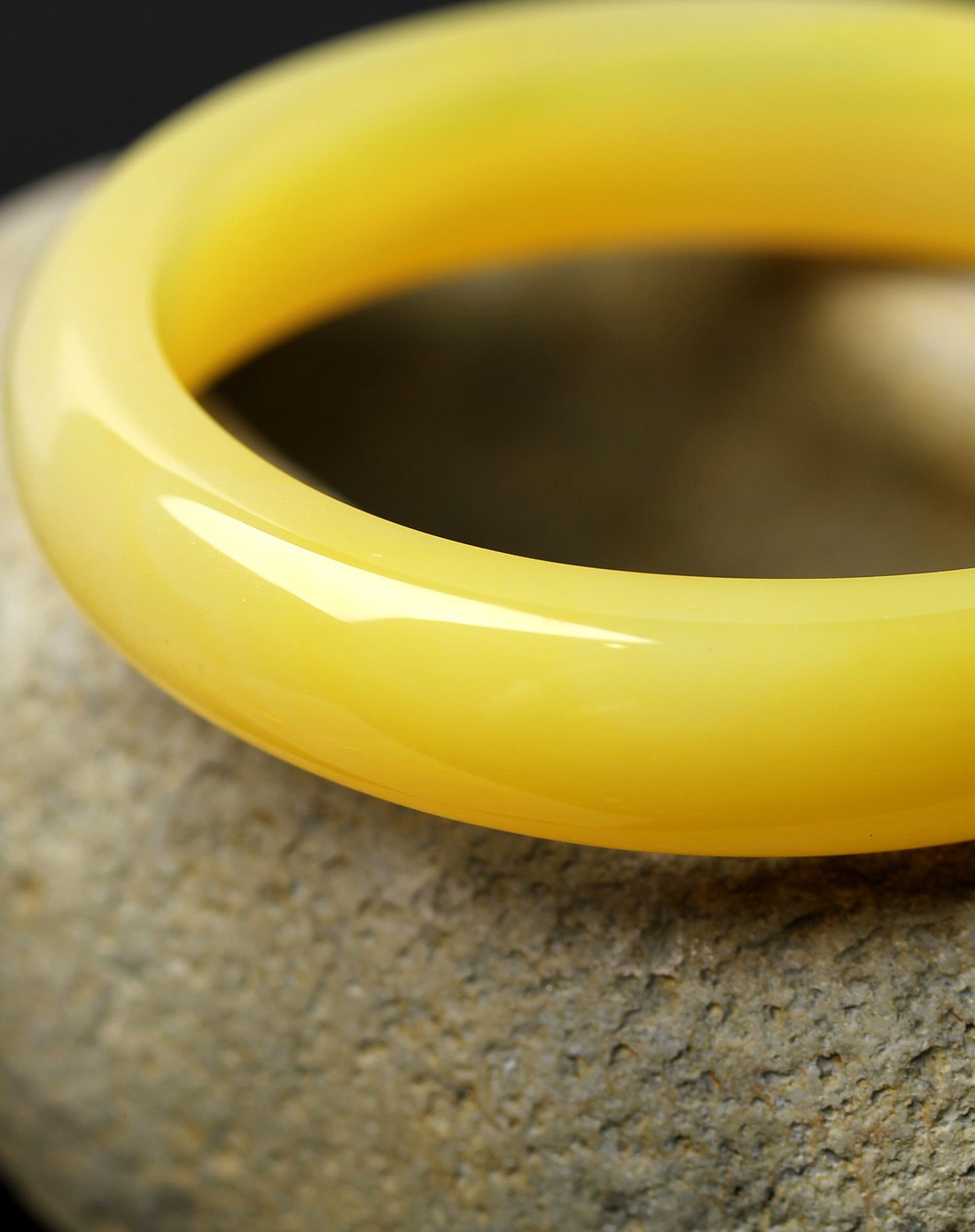 3a级巴西黄玛瑙贵妃手镯附证书