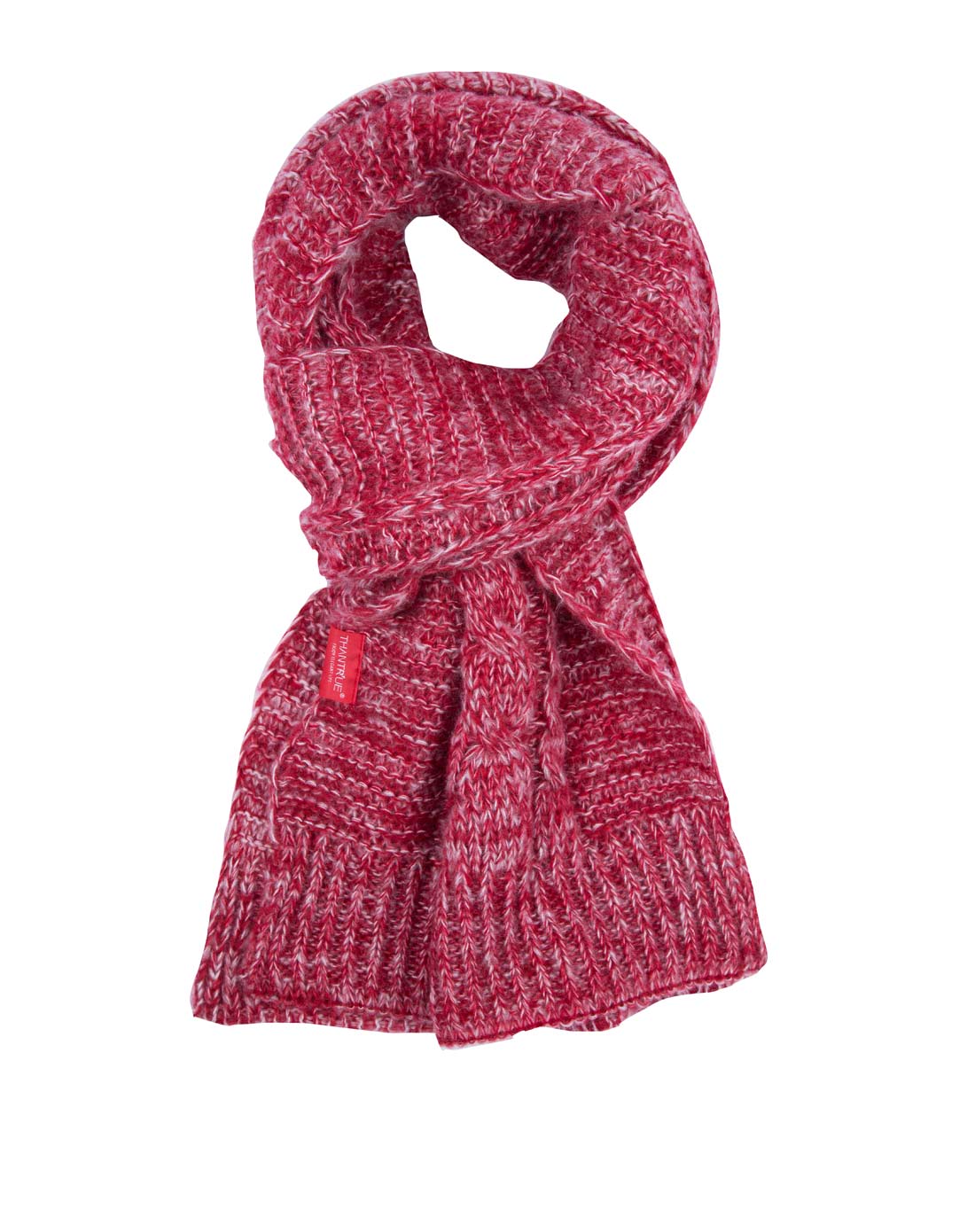 情侣款潮流夹花针织围巾