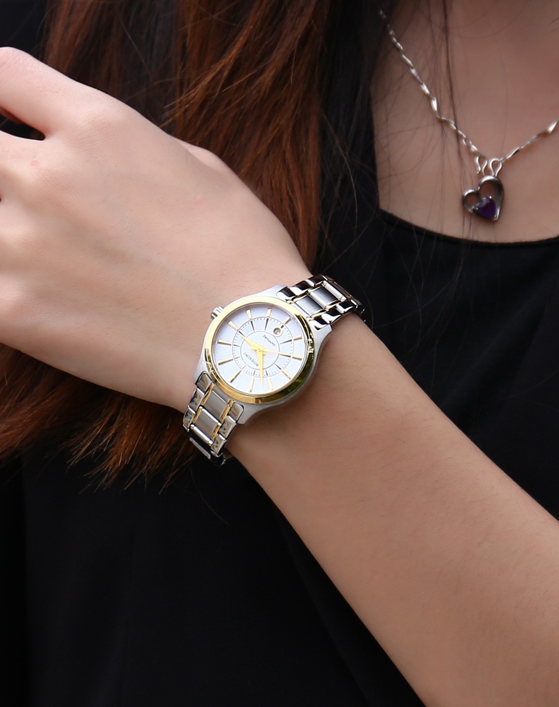 (2015年专柜同步)新款进口石英机芯时尚钢带女表6612t01a_唯品会