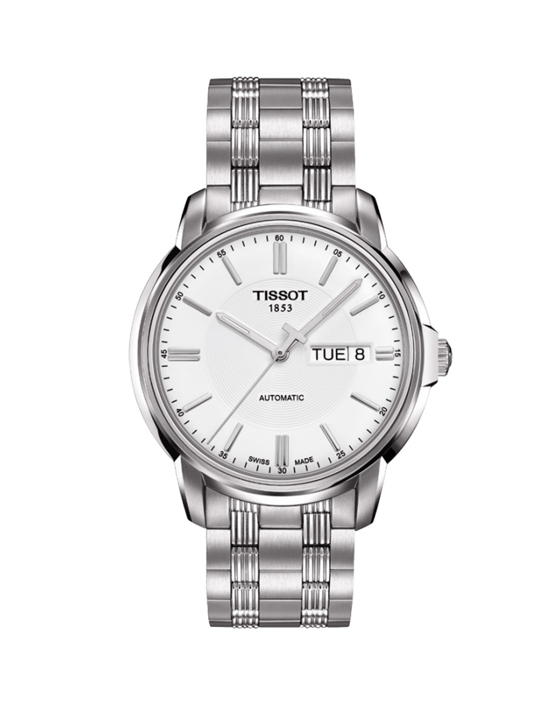 天梭tissot 海星系列白色自动机械男表t065.430.11.031.00