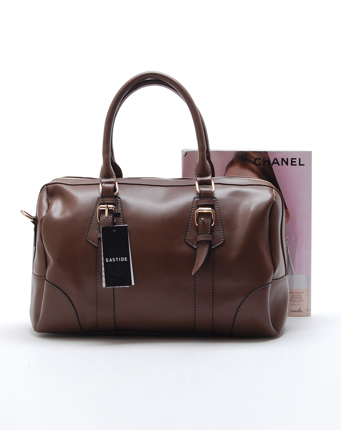 东之澜eastide女包专场 女款卡其色单肩包