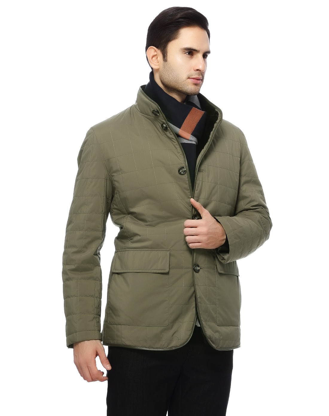 男士卡其毛皮服装