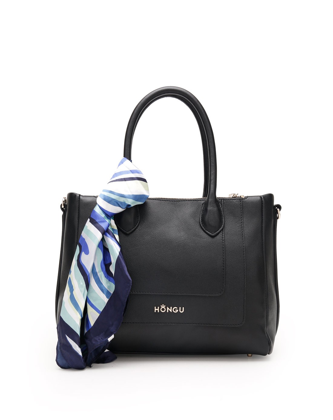 首发新款 女款低奢头层皮黑色手拎包