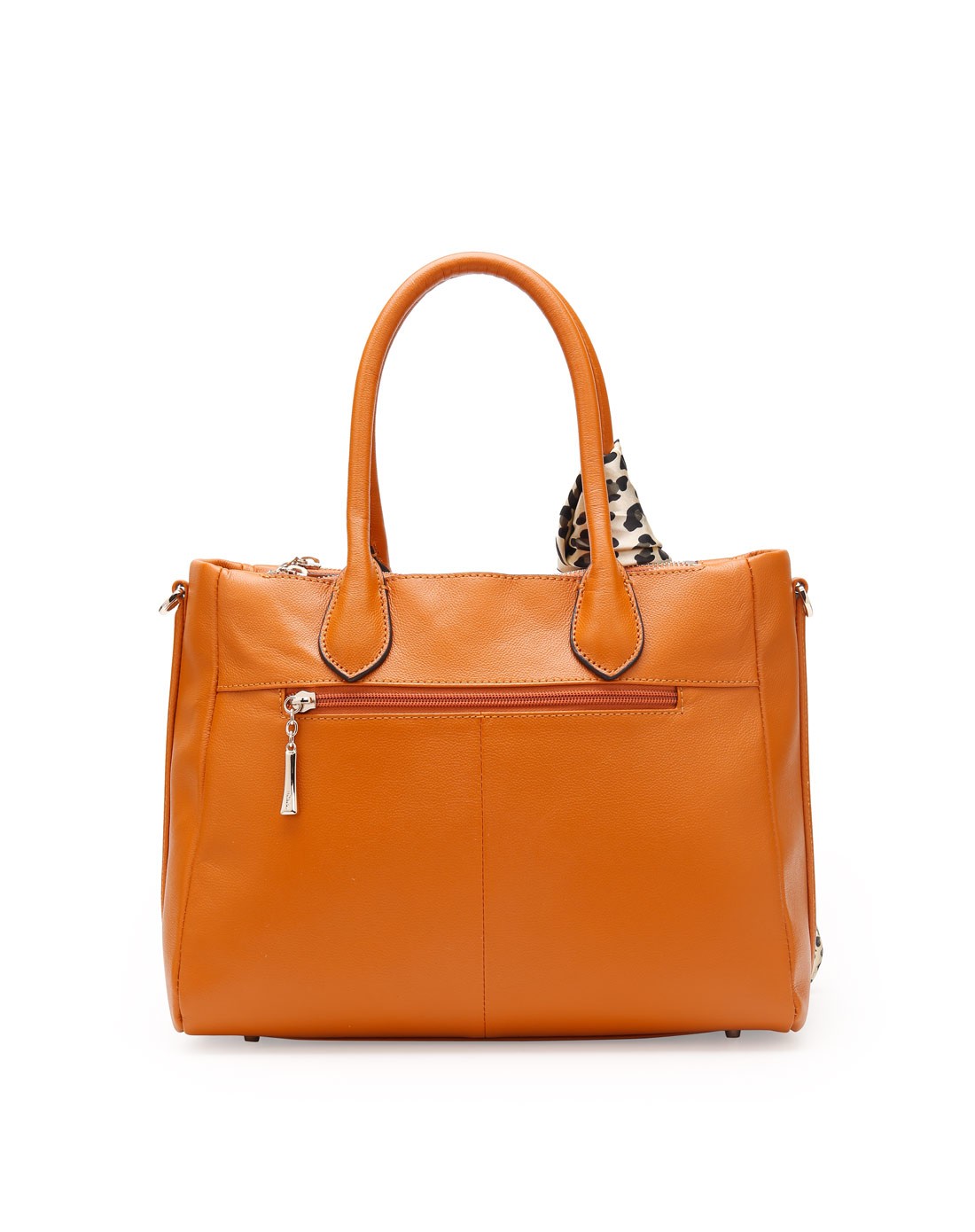 首发新款 女款低奢头层皮桔黄色手拎包