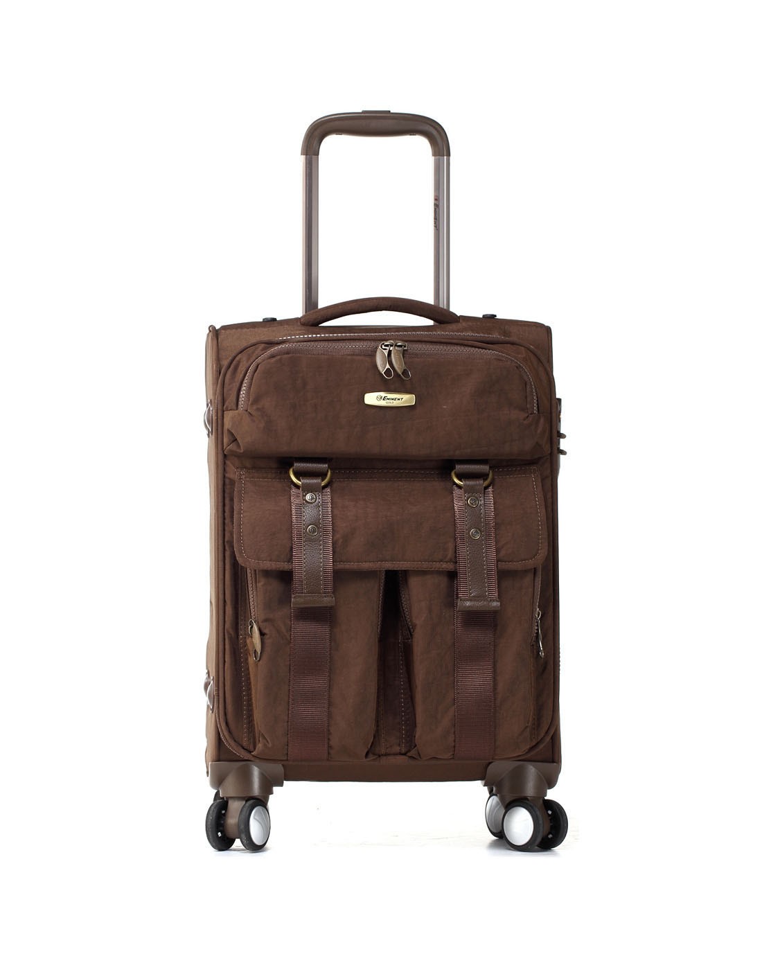 咖啡色18寸休闲尼龙布拉杆箱