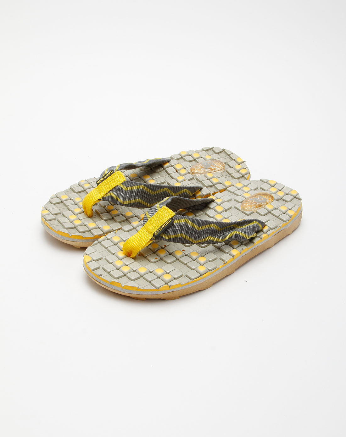 女款黄色沙滩拖鞋