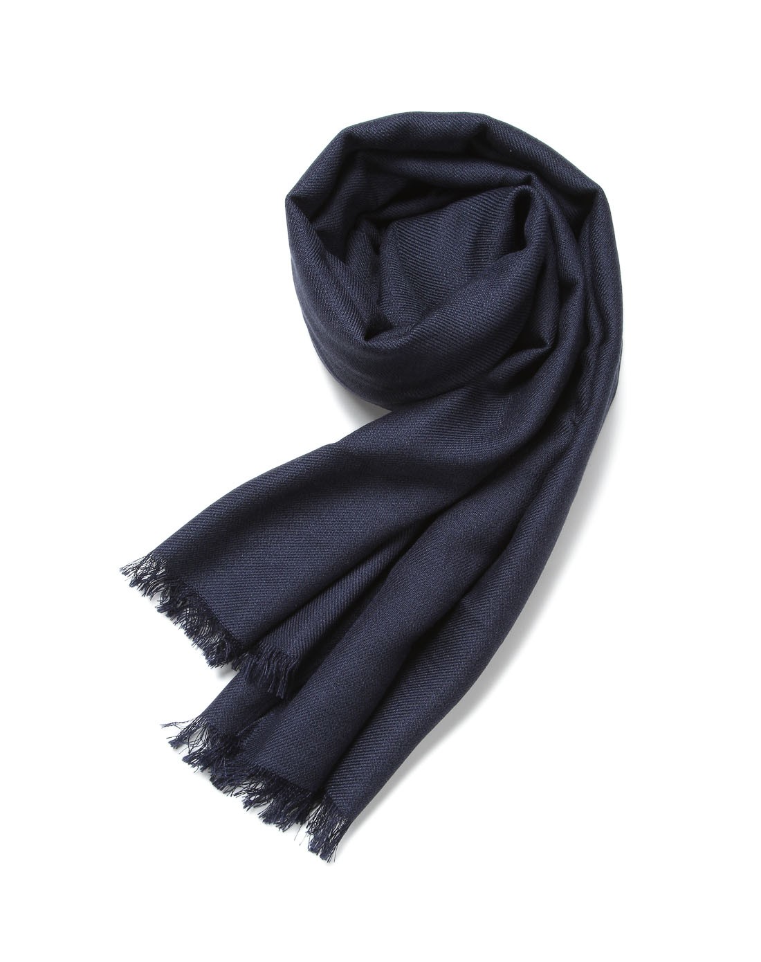 藏蓝色休闲百搭围巾