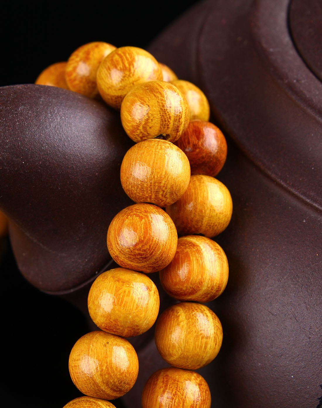 天然黄金木手串8mm