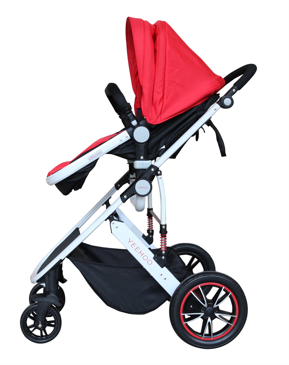 英氏yeehoo推车专场中性红色豪华婴儿车156012_唯品会