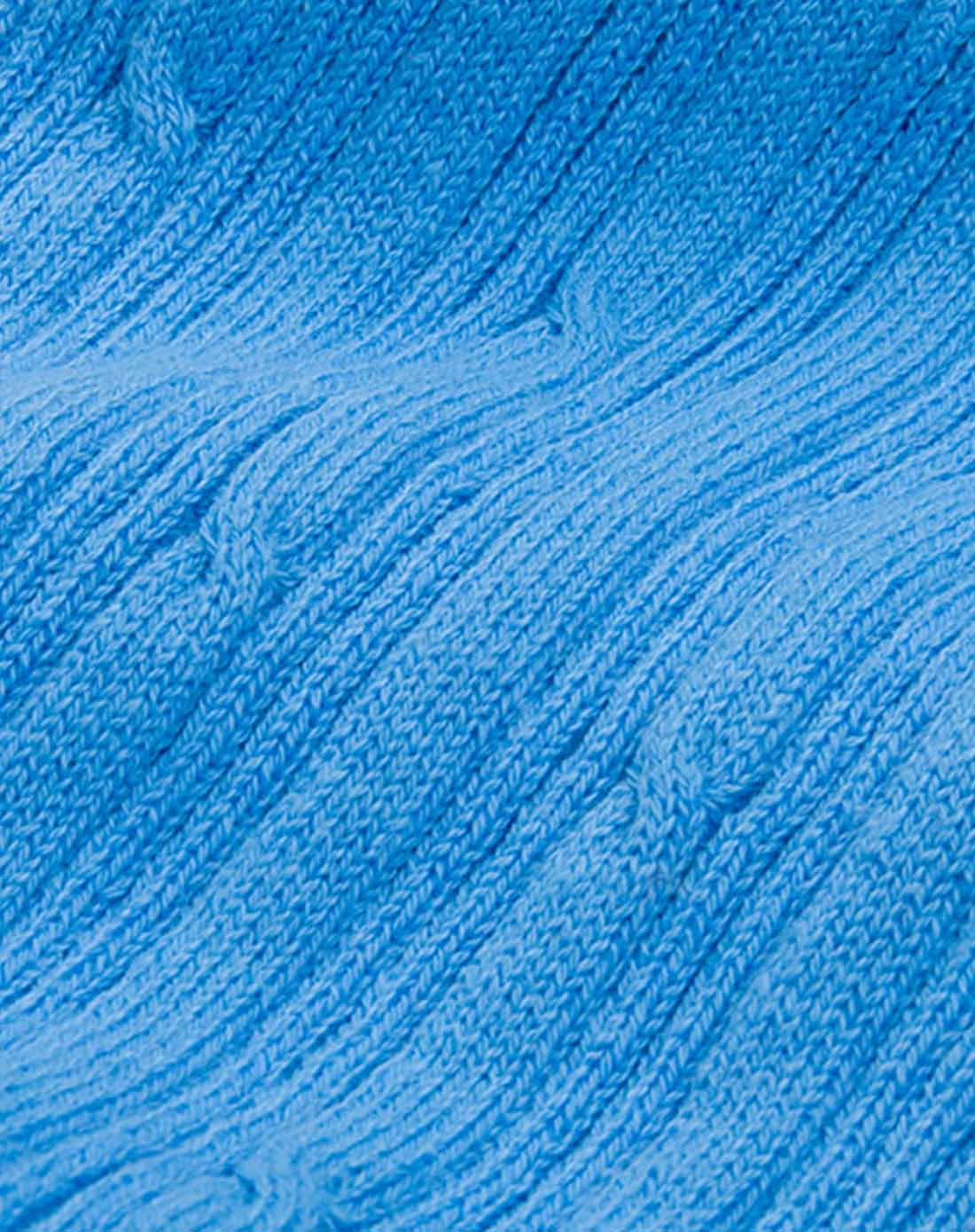 中性贵族蓝秋冬毛线裤