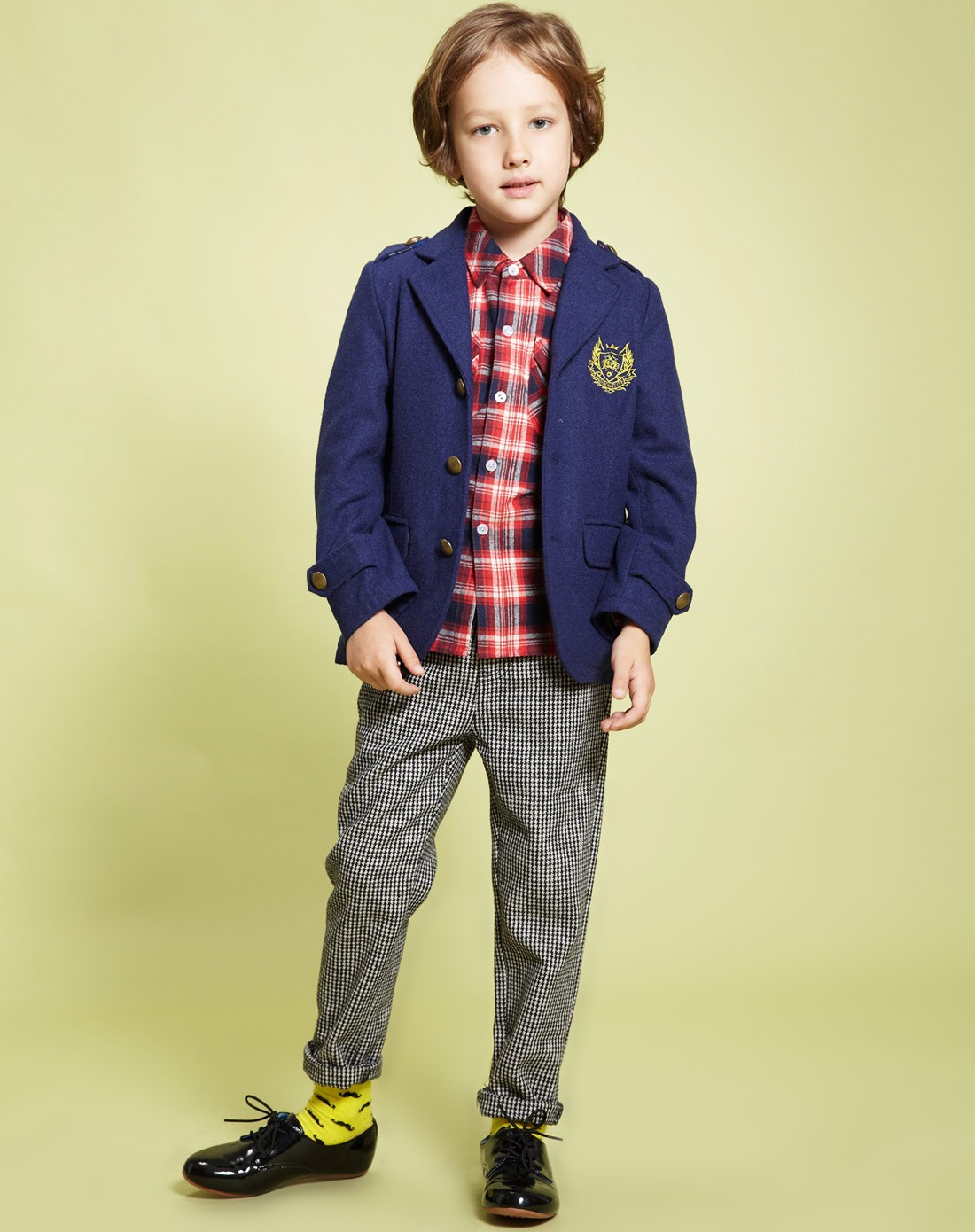 小虎宝儿hooboboy男童专场-男童贵族蓝大衣