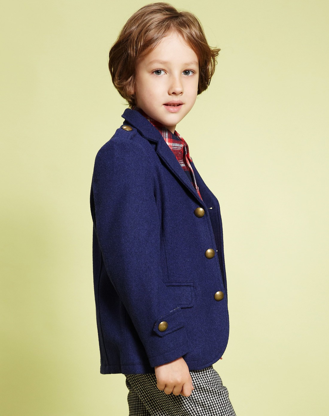 小虎宝儿hooboboy男童专场-男童贵族蓝大衣
