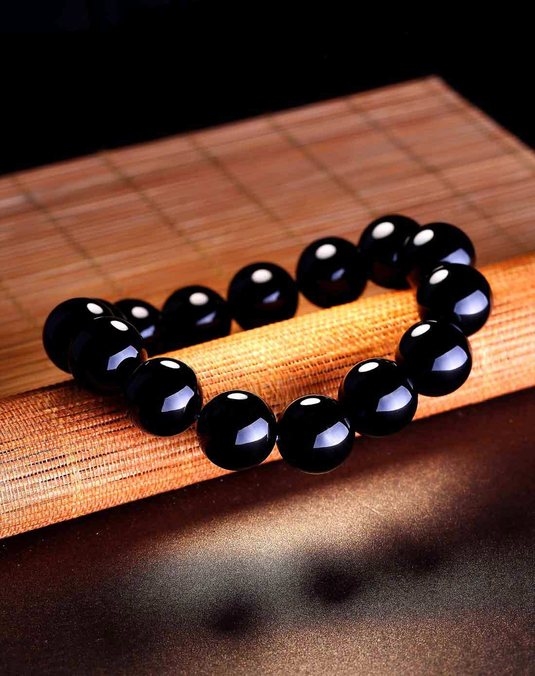 天然黑玛瑙手链