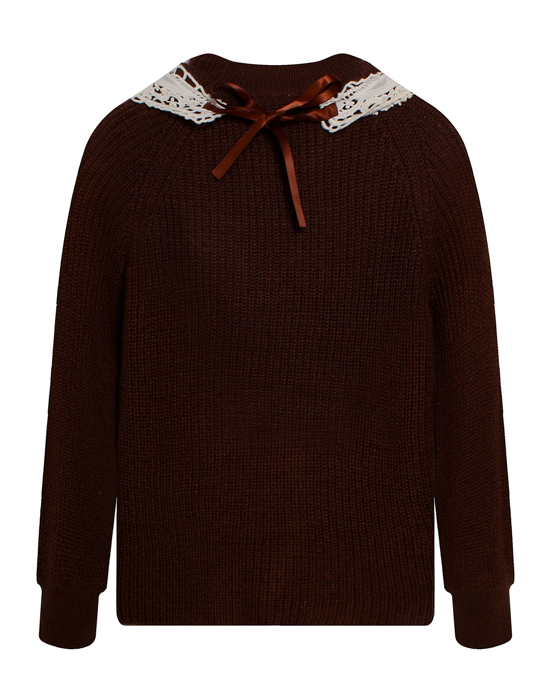 女童咖啡色毛衣