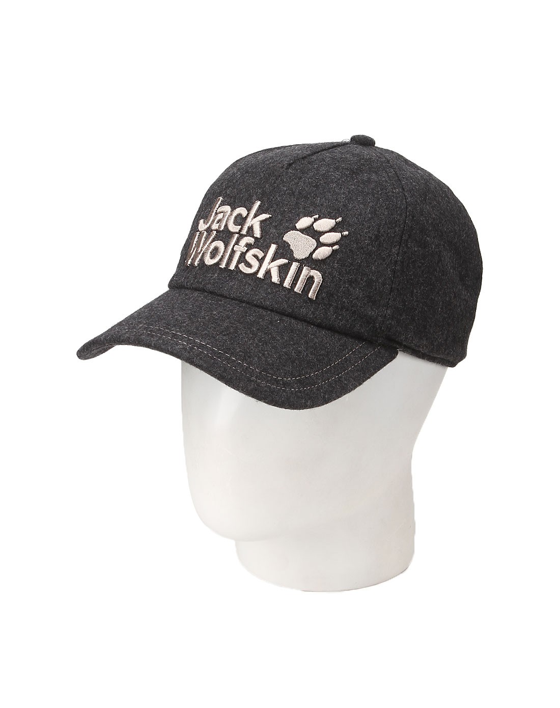 狼爪jackwolfskin户外男女中性款深灰色帽子 保暖舒适遮阳1903791