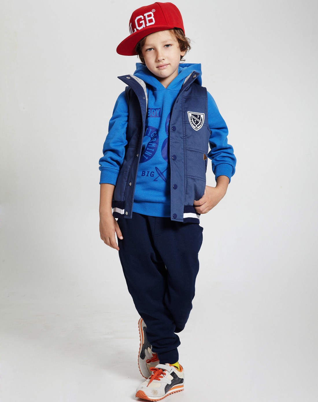 小虎宝儿hooboboy男童专场男童贵族蓝马甲mj0101b_唯品会