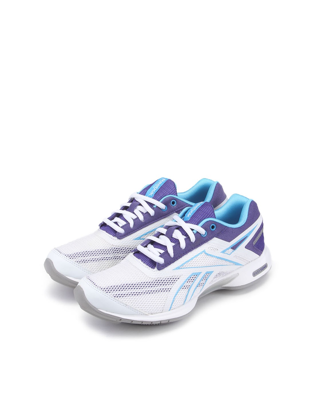 女款白色竞步鞋 缓震舒适