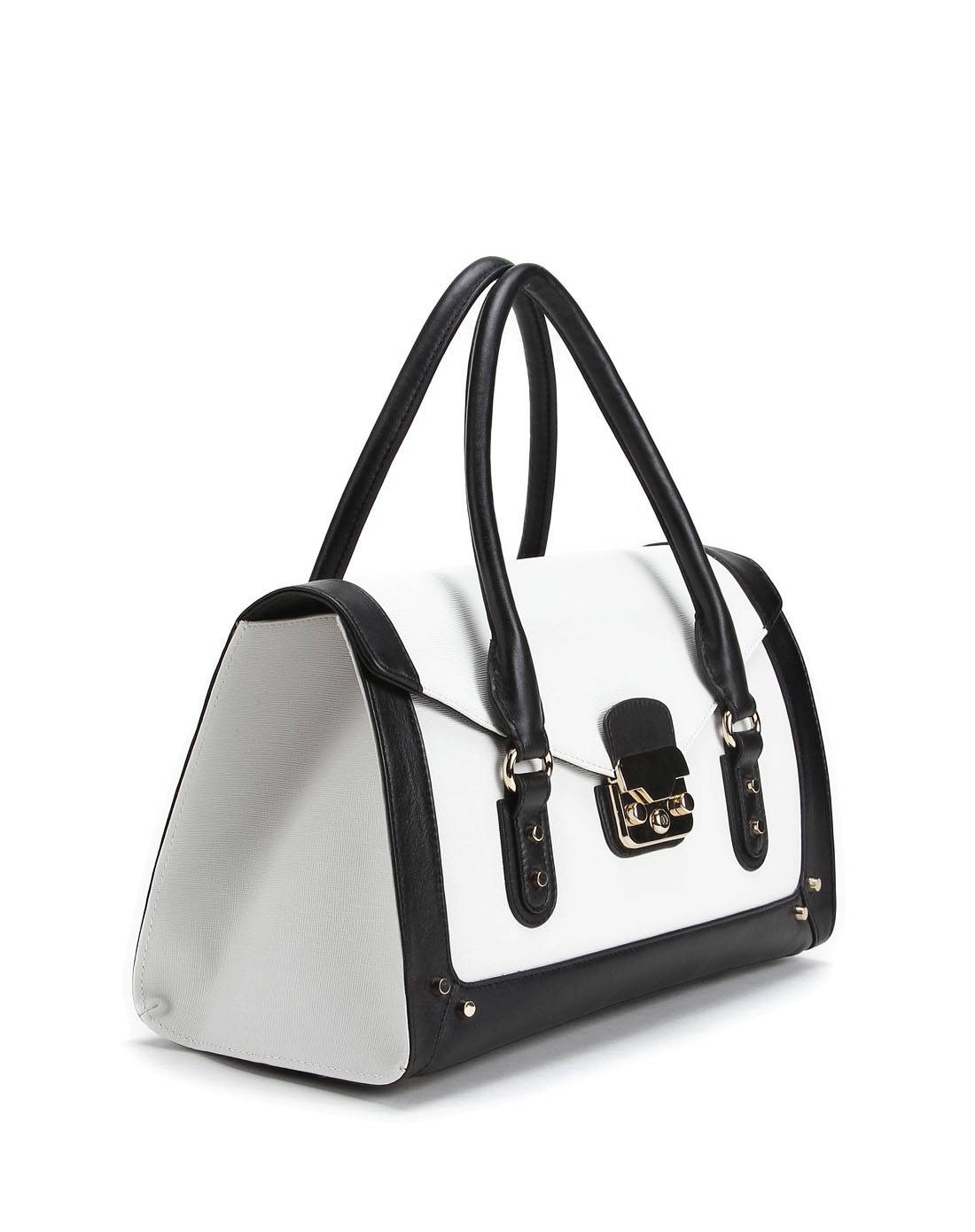 卡洛琳caroline白/黑色时尚大方手挎包f64801020304_唯品会