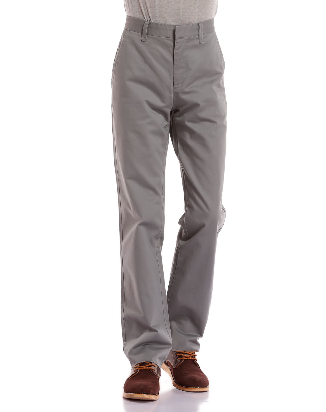 银灰色时尚商务百搭长裤