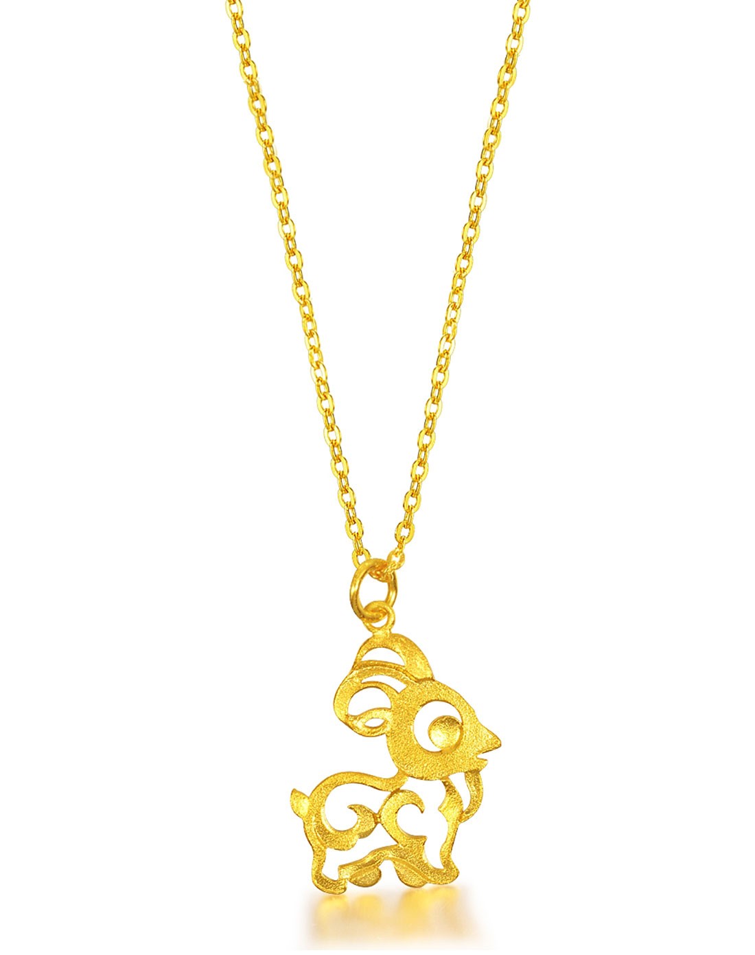 足金生肖吊坠-吉祥羊 2.77克