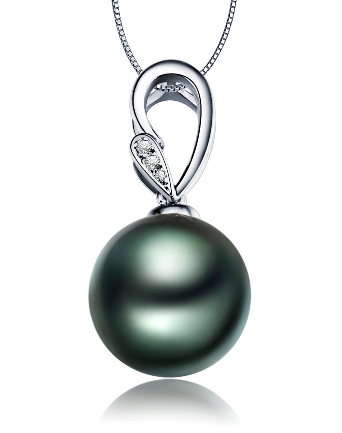 k金大溪地黑珍珠吊坠