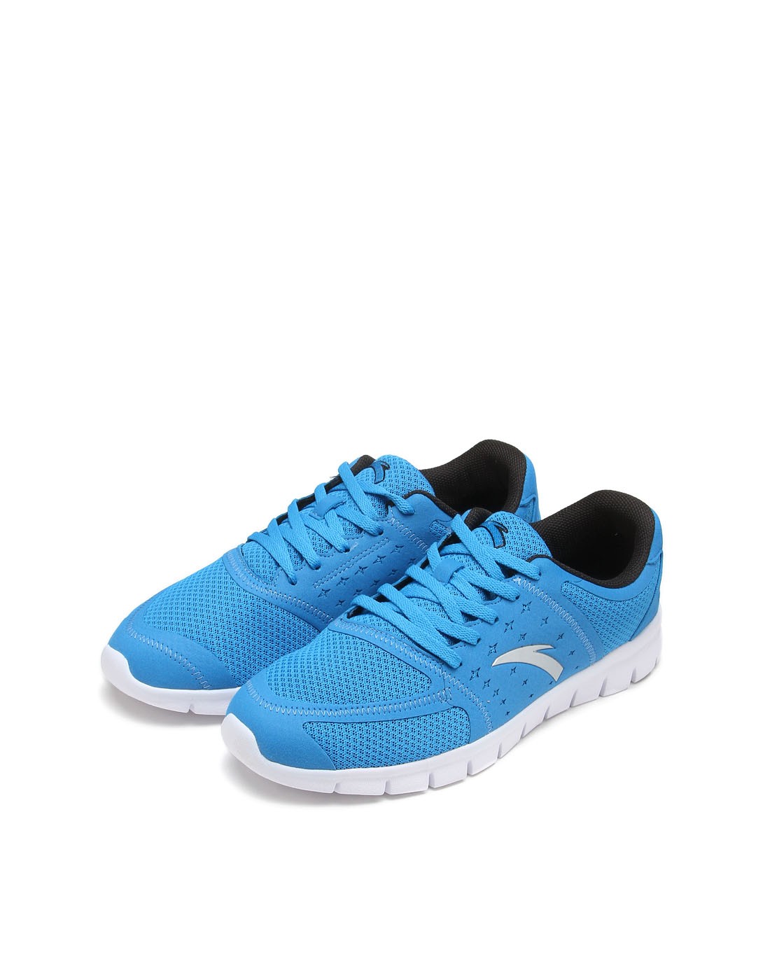 安踏anta男女鞋混合专场-男款黑配蓝色跑鞋跑步系列