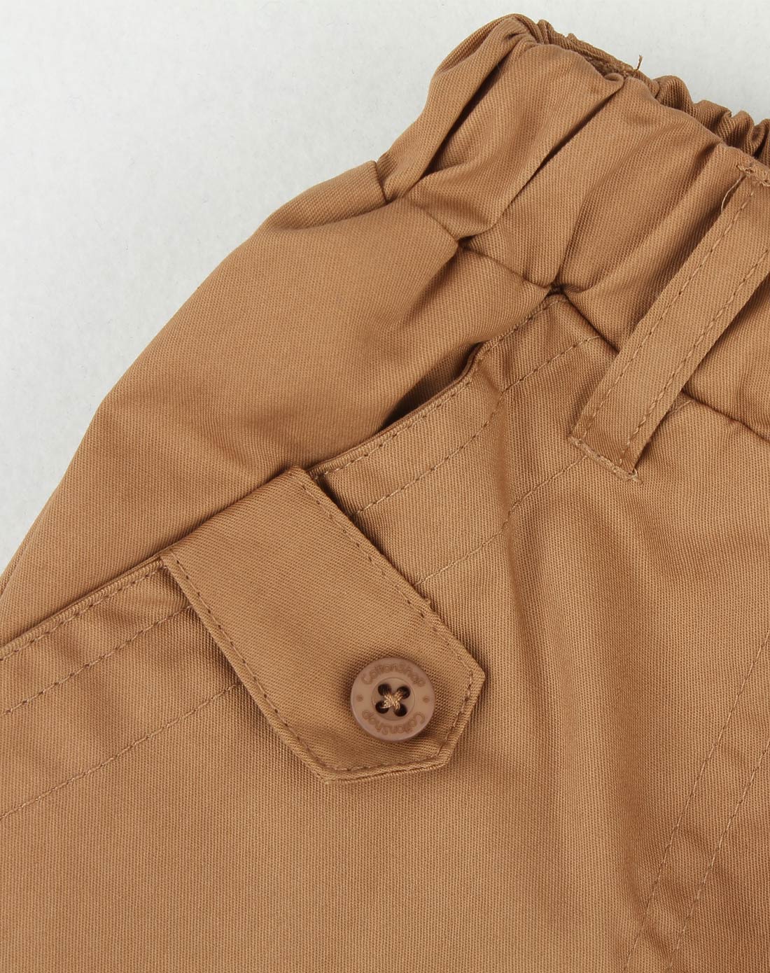 男童深杏色慷慨激昂梭织夹棉长裤