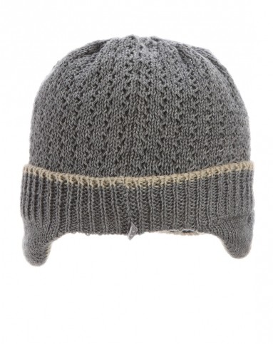 女款中灰有檐帽 保暖时尚