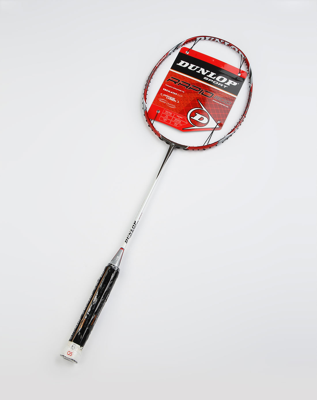 dunlop rapid 600 g2 红白色羽毛球拍 (空拍) 附3支装拍套