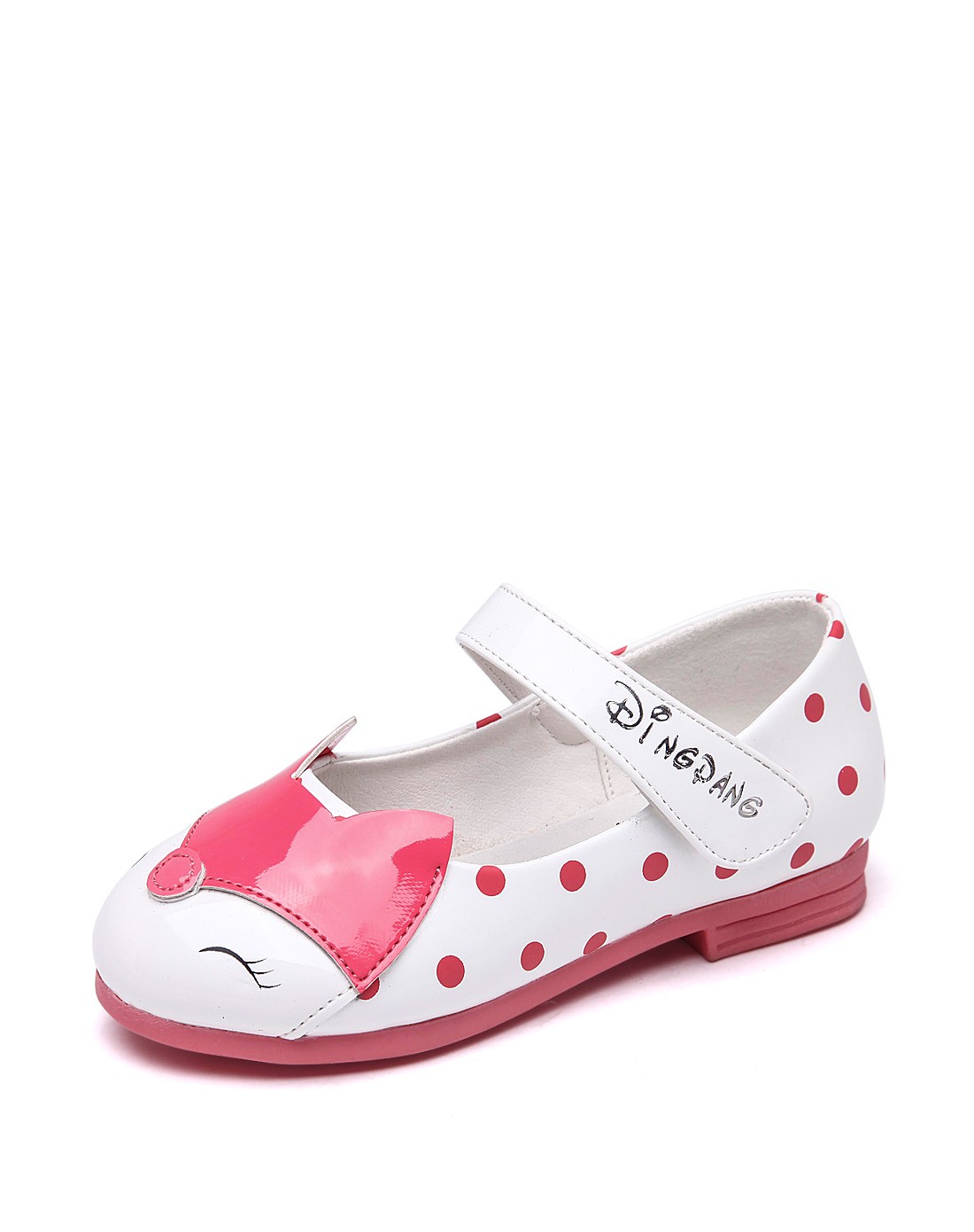 小叮当童鞋爆款专场-小叮当dingdang女童白色可爱卡通狐狸单鞋