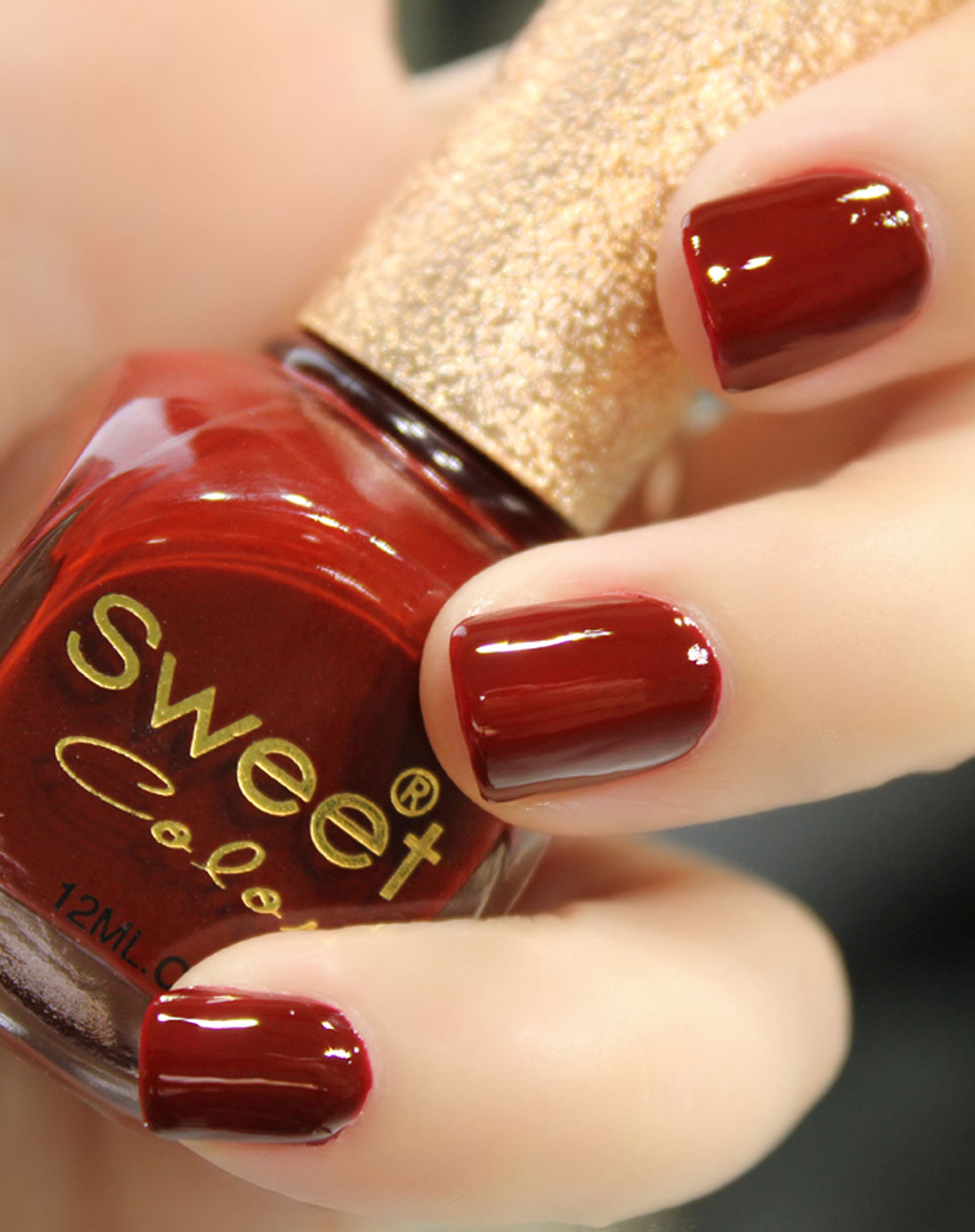 浅枣红色漆光实色系列指甲油 12ml