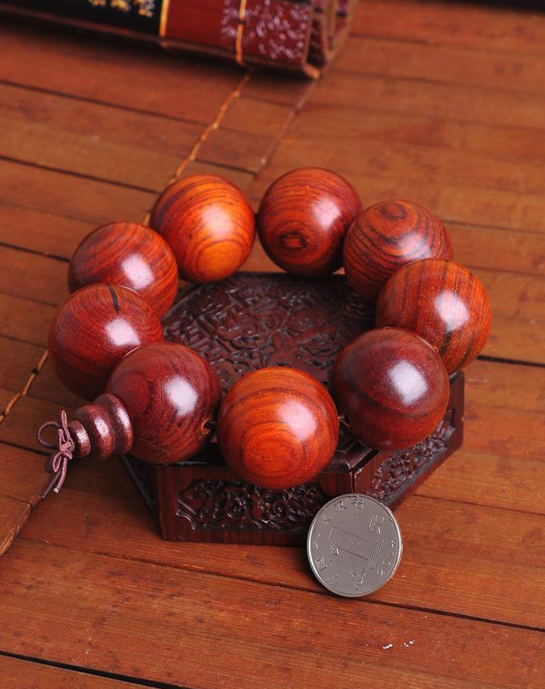 大展宏图大红酸枝木手串